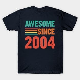 Vintage Awesome Since 2004 T-Shirt